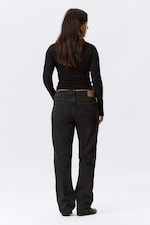 Tuned Black - Black - Arrow Low Rise Regular Straight Leg Jeans - 3