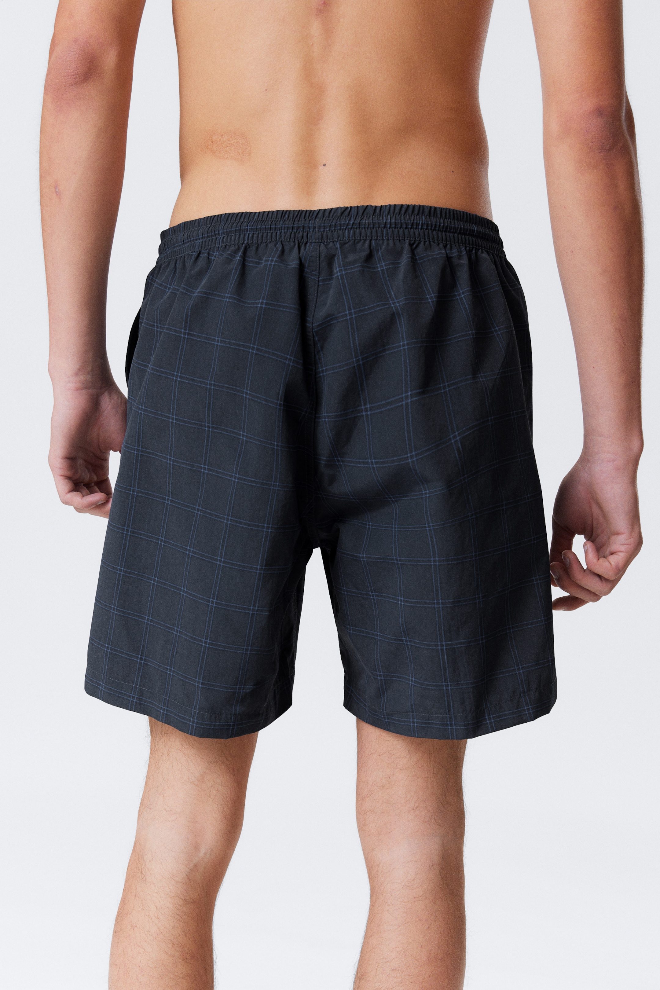 Visualizza immagine più grande: Pantaloncini da mare a quadri in nylon - Blu scuro a quadri - UOMO | H&M IT 4