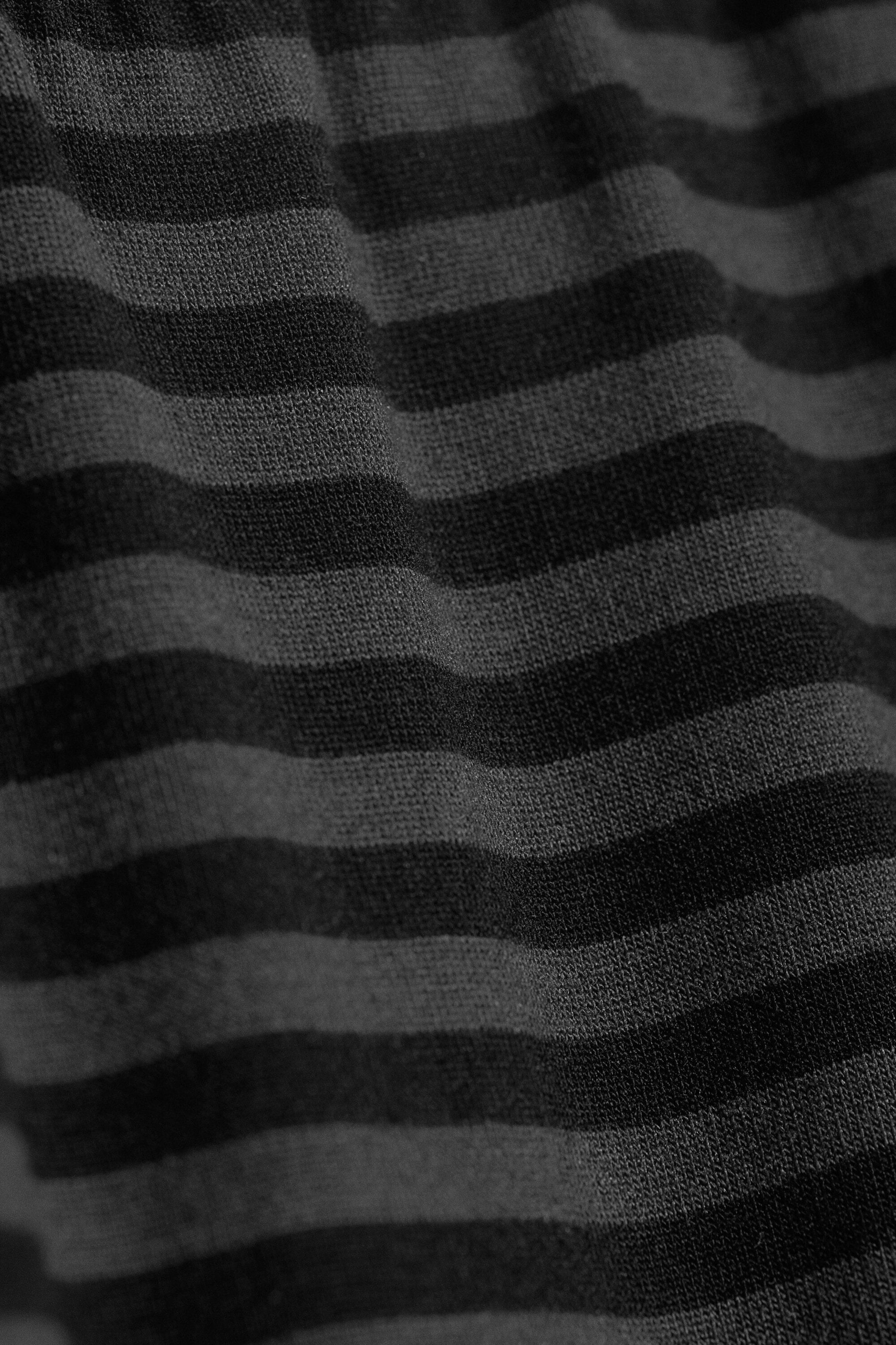 Black - Dark Grey Stripe - Soft Low Rise Bootcut Trousers - 5