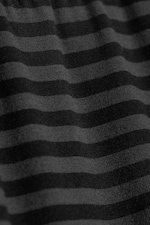 Black - Dark Grey Stripe - Soft Low Rise Bootcut Trousers - 5