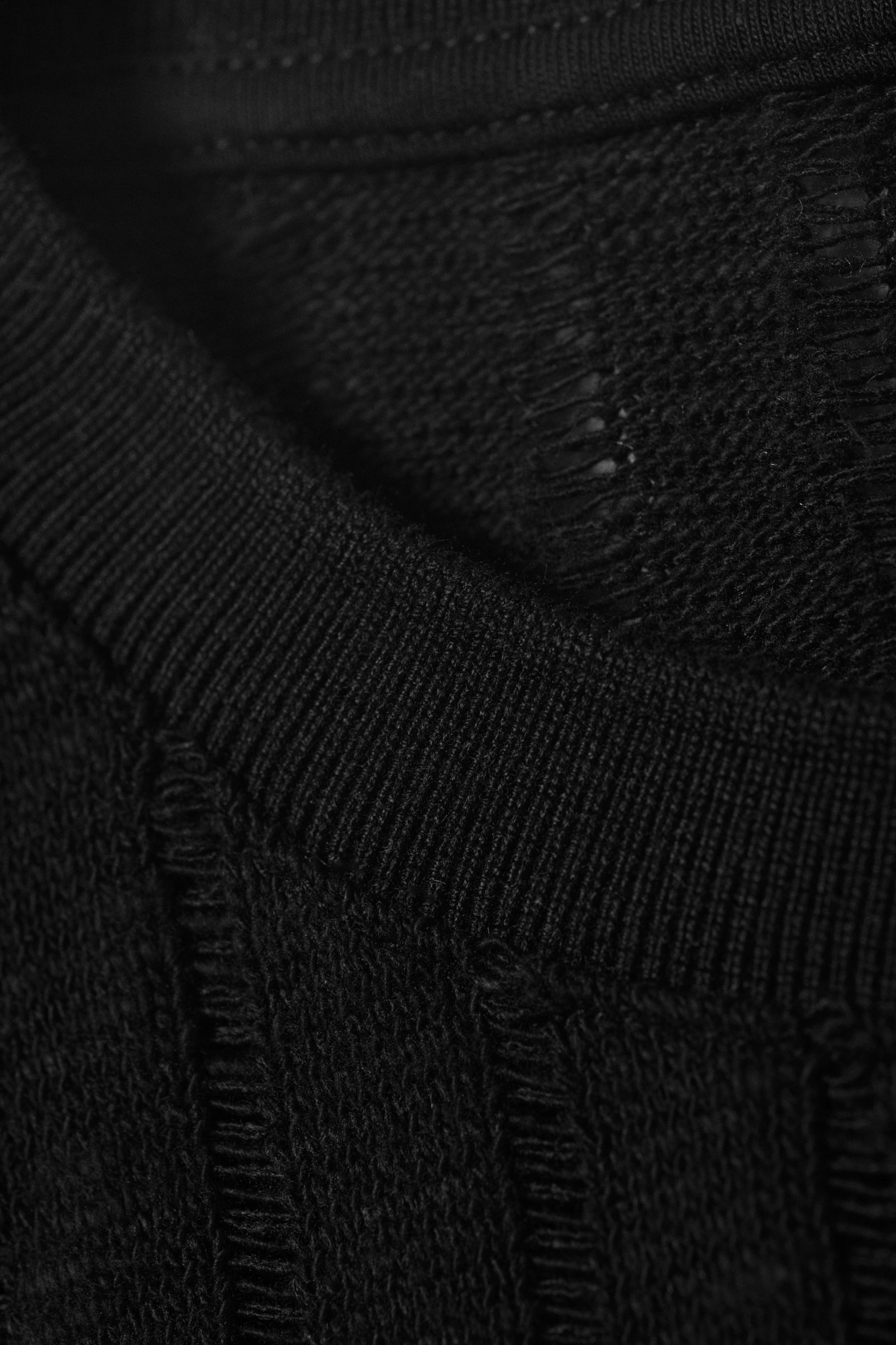 Black - Boxy Structured Cotton Tank Top - 5