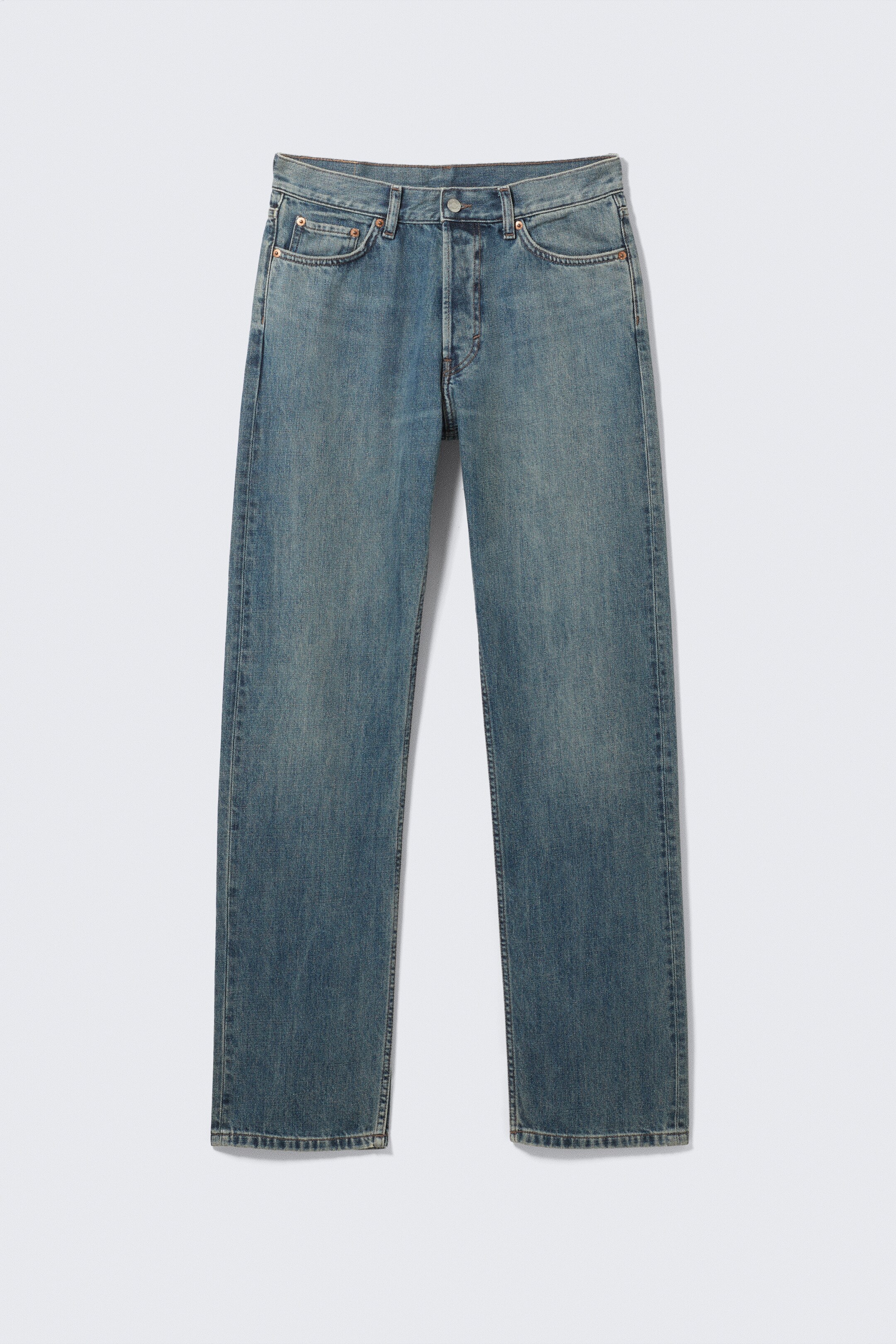 Ingrandisci l'immagine: Space Relaxed Straight Leg Jeans - Second Blue - Medium Blue - UOMO | H&M CH 6