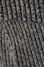 Two-Tone Grey - Vanna Off Shoulder Zip Cardigan - 1