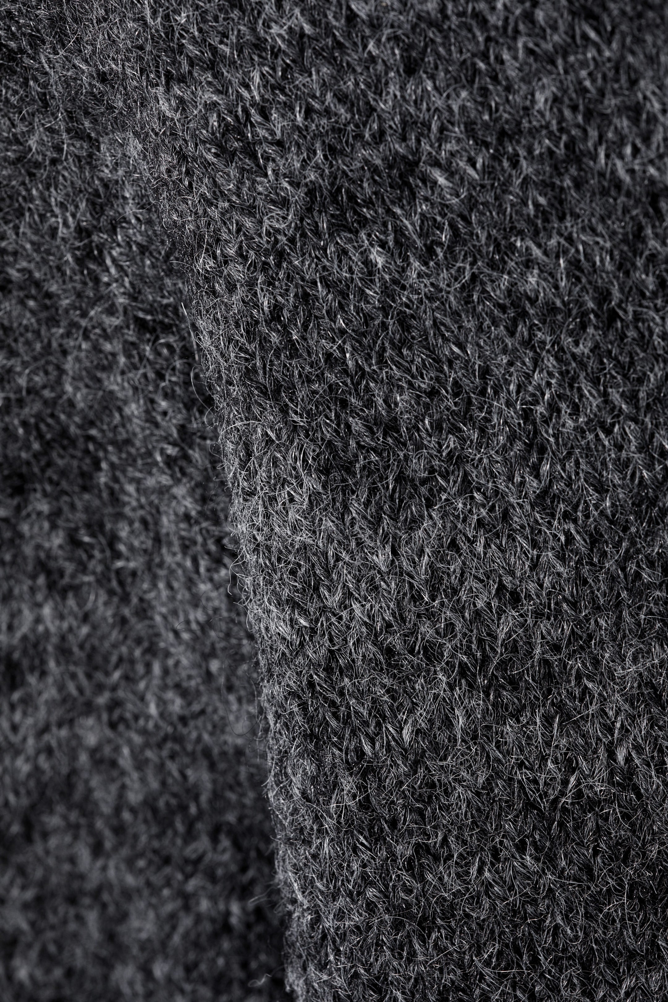 Dunkelgrau - Strickpullover aus einer Wollmischung - 5