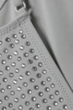Grey - Rhinestones - Rhinestone Scoop-Neck Swimsuit - 6