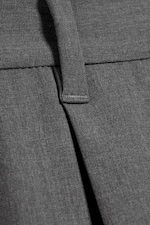 Dark Grey Melange - Uno Loose Suit Trousers - 5