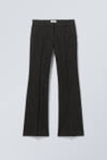 Black - Keela Distressed Jacquard Trousers - 0