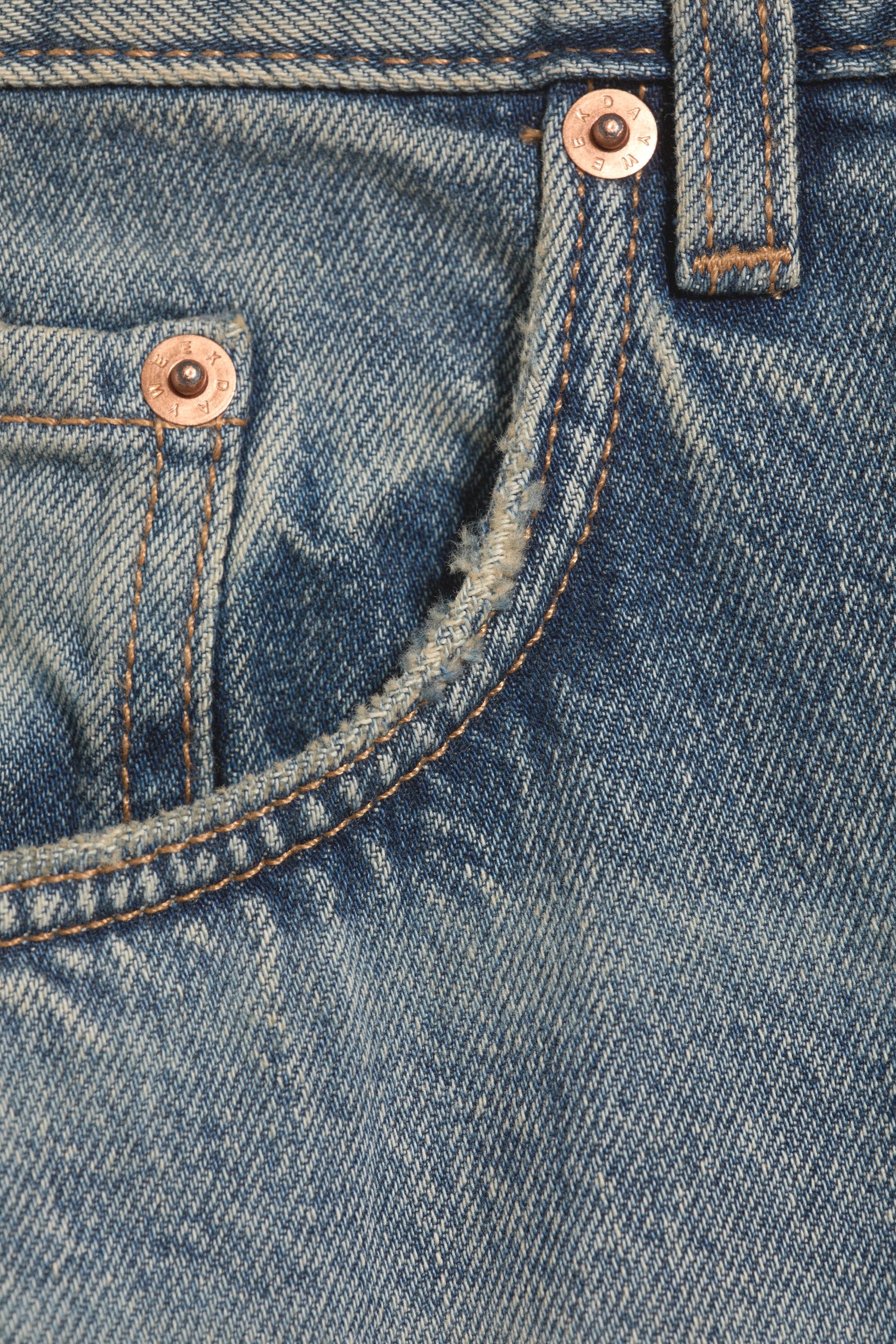 Mid Blue - Mellanblå - Drift Low Waist Loose Barrel jeans - 7