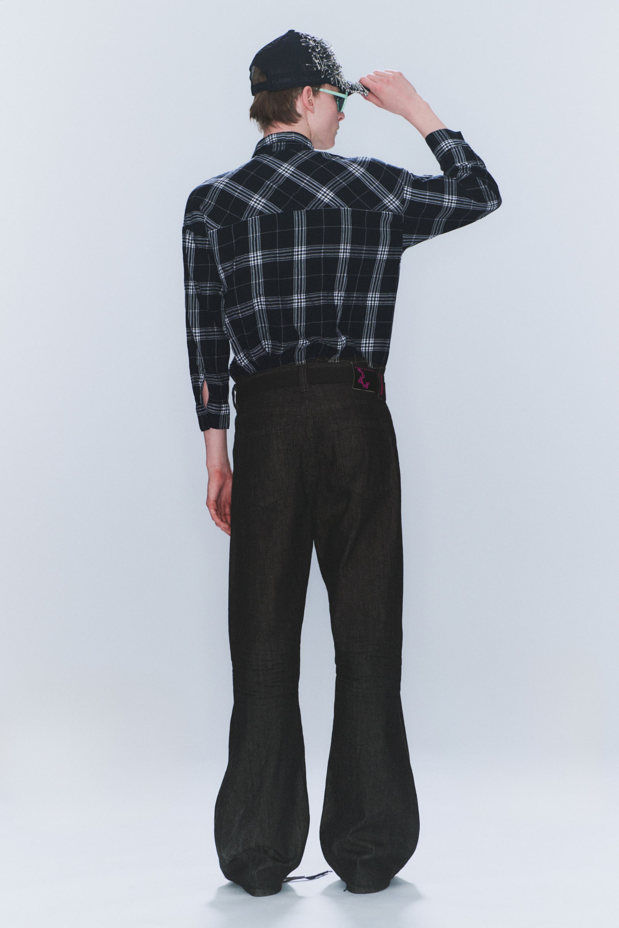 Waschung "Extra Black" - Boo Bootleg – Bootcut-Jeans mit niedriger Taille - 2