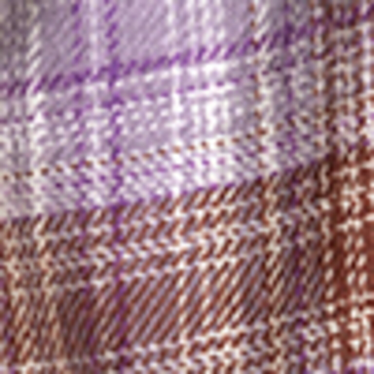Flannel Pyjama Boxer Shorts - Purple Check/Checked Brown - 5