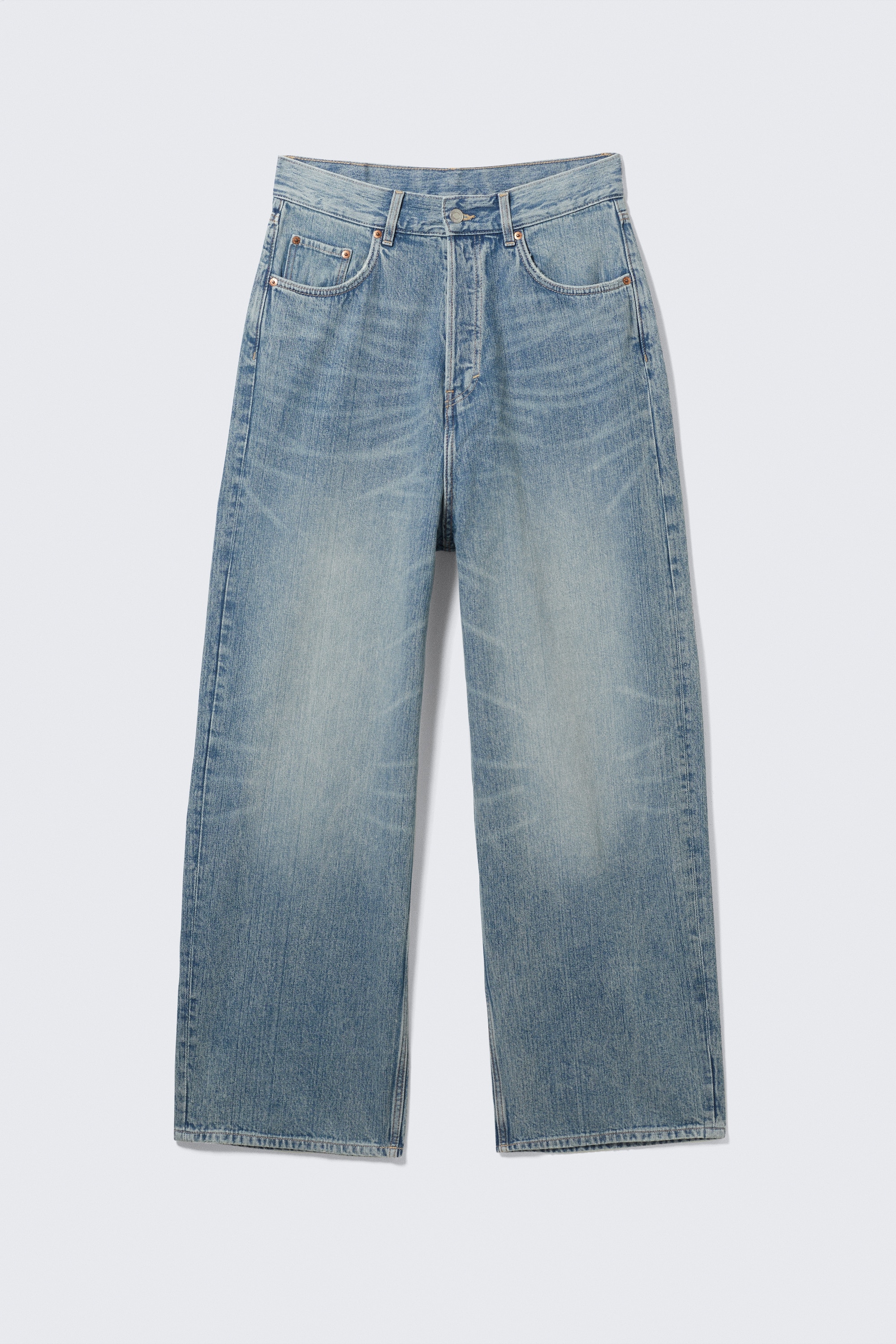 Astro Loose Extra Baggy Leg Jeans - Blue Stream