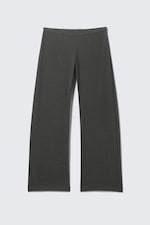 Dark Grey Melange - Low Rise Side-Zip Suiting Trousers - 4