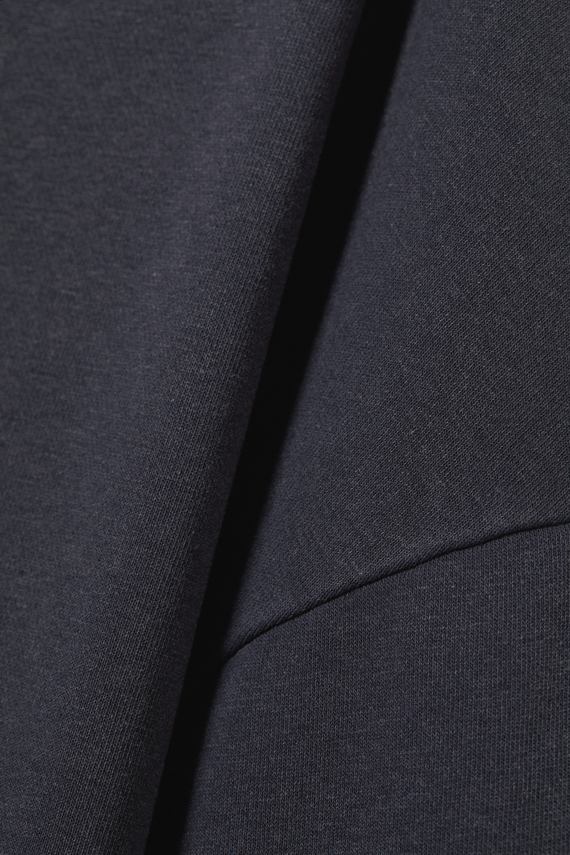 Dunkelblau - Lässiges Off-Shoulder-Pyjama-Oberteil aus Frottee - 3