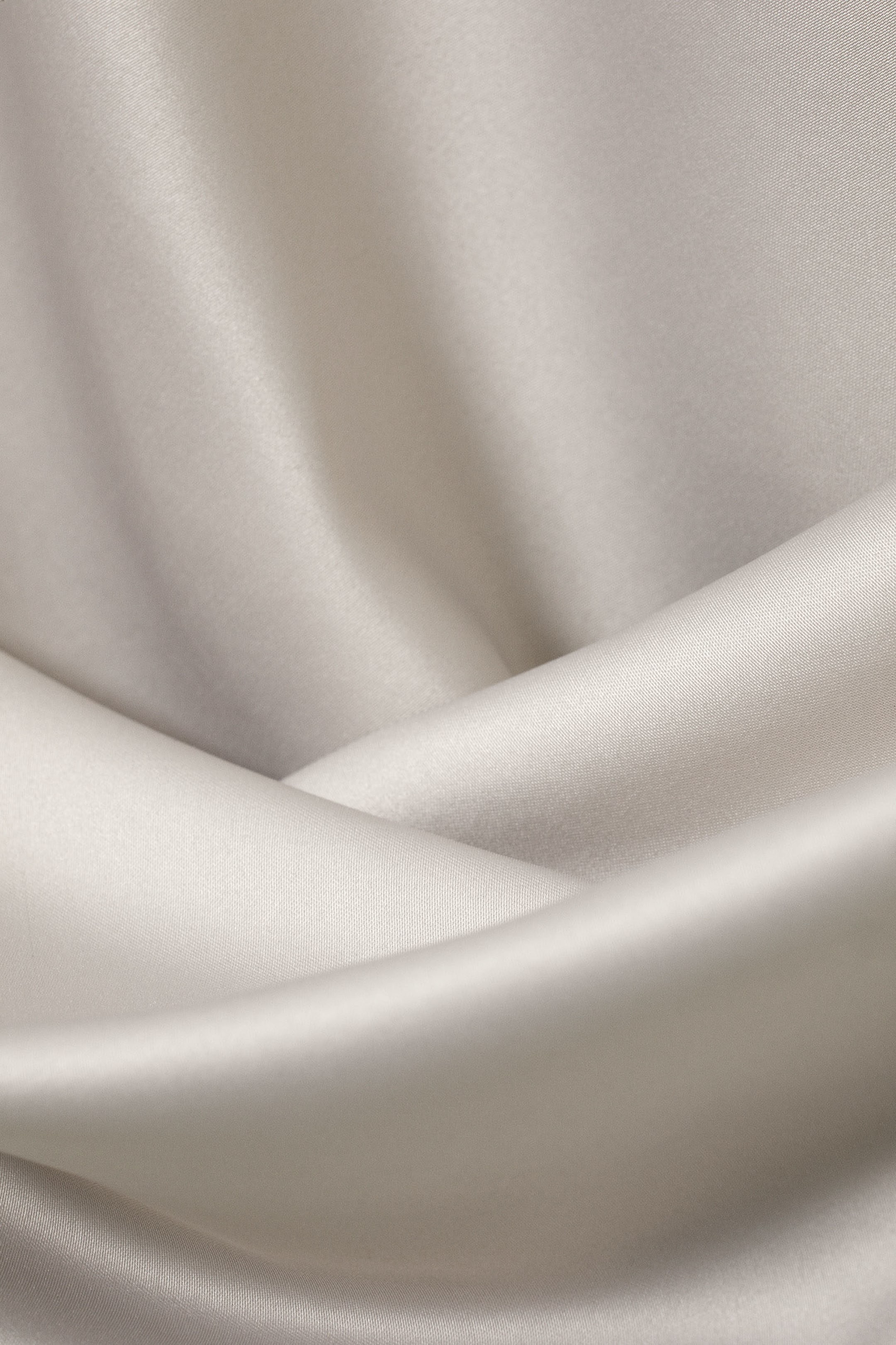 Dusty Grey - Trace Pull On Satin Skirt - 1