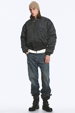Black - Relaxed bomber jacket - 1