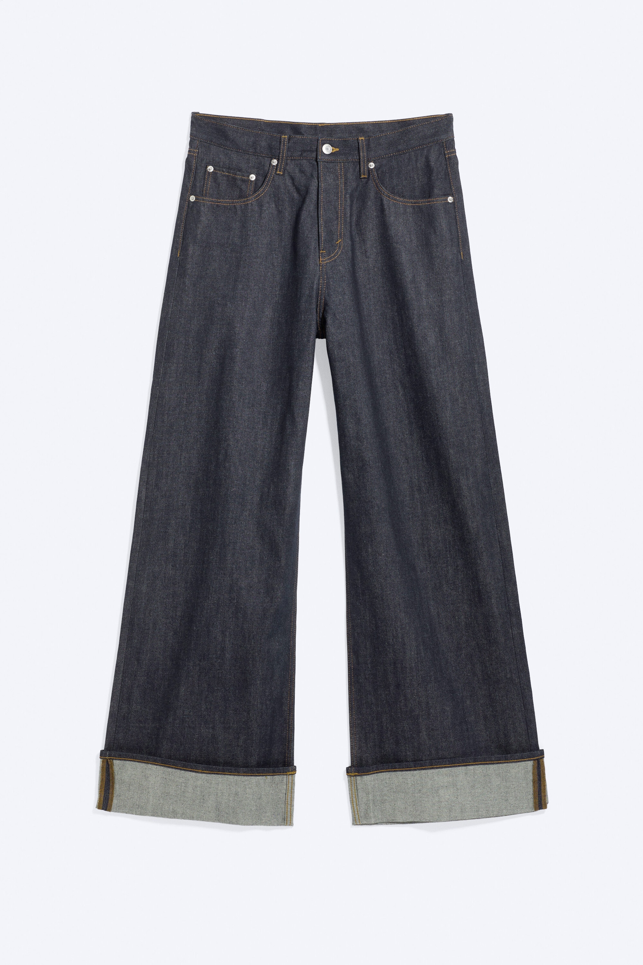 Blue Rinse – mørkeblå - SOLAR BRETTBAR JEANS MED REGULAR/LOOSE/WIDE PASSFORM, UNISEX - 5