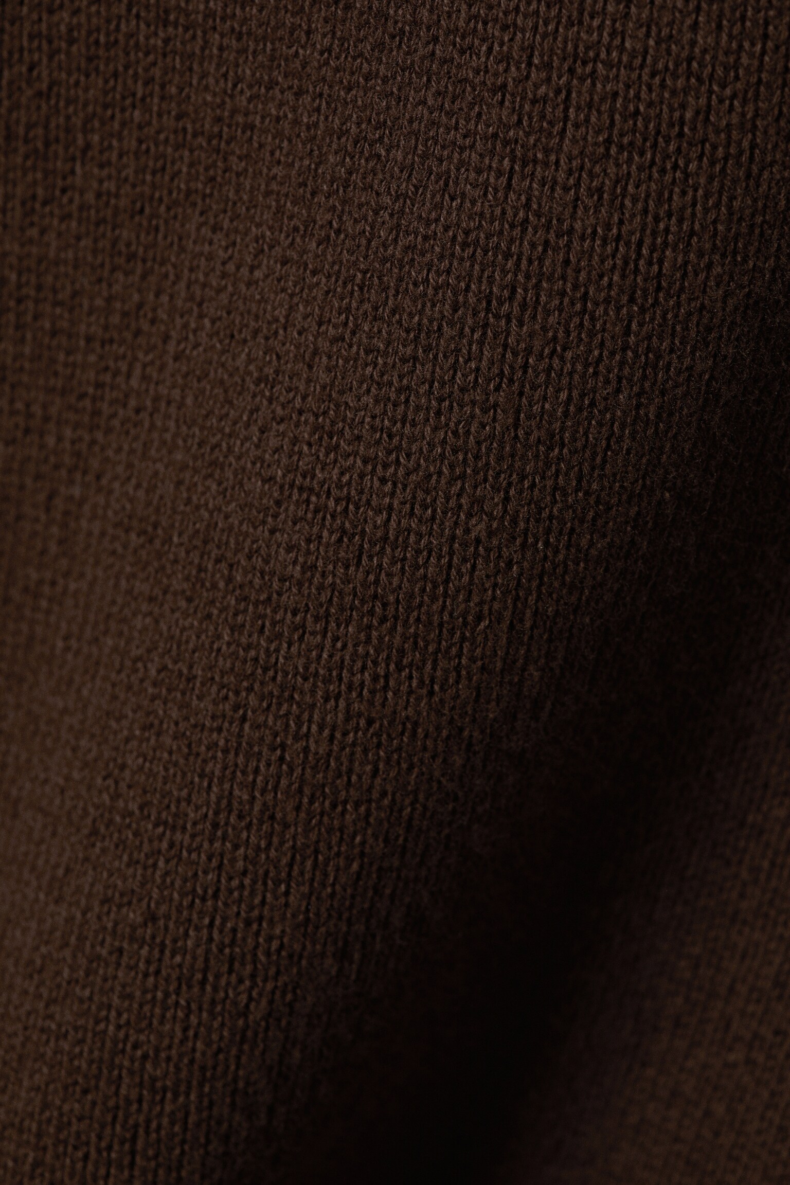Boxy Knitted Cotton Sweater - Dark Brown/Bright Blue/Dark Navy Blue - 3