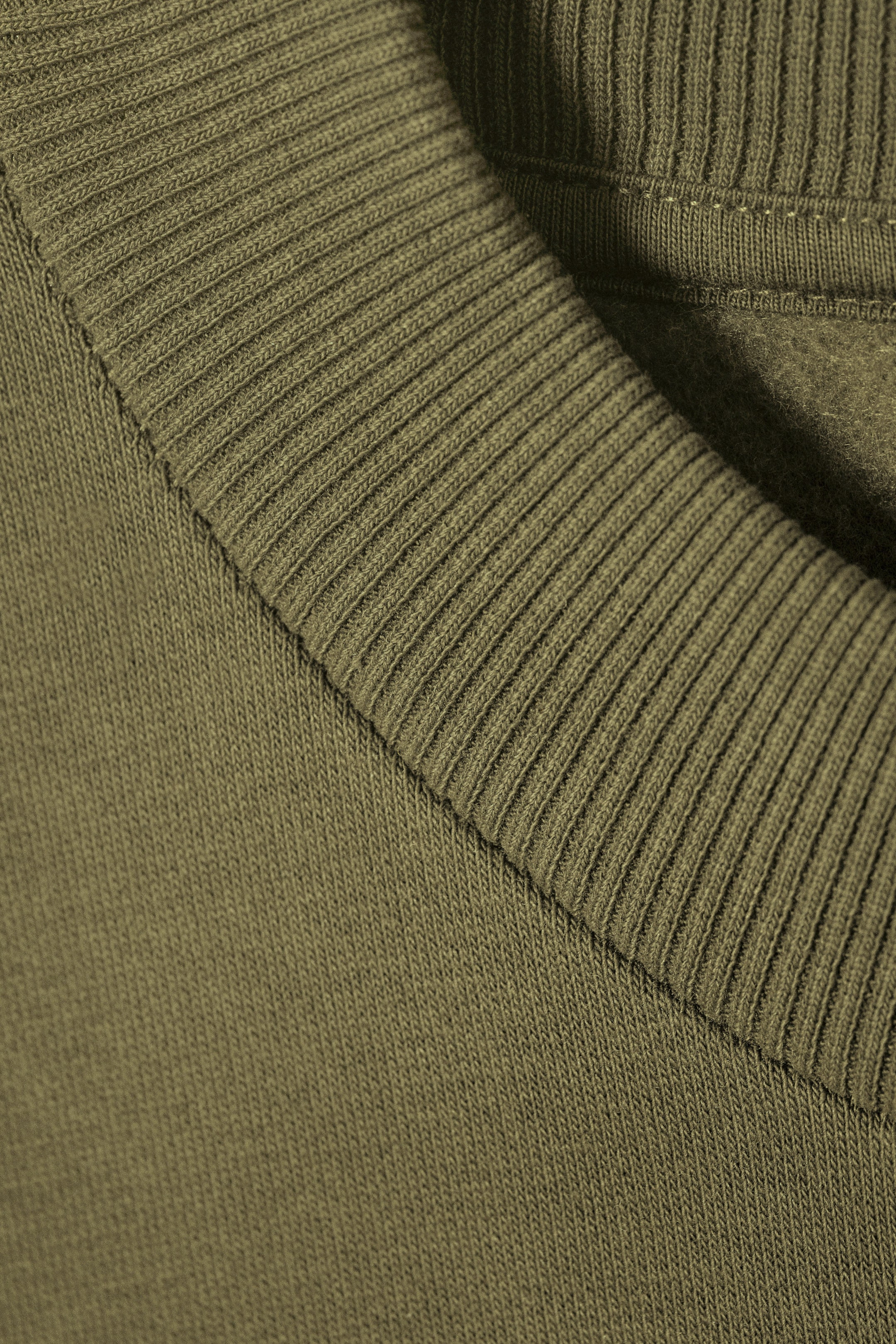Dunkelgrün - Schweres Sweatshirt mit relaxter Passform - 2