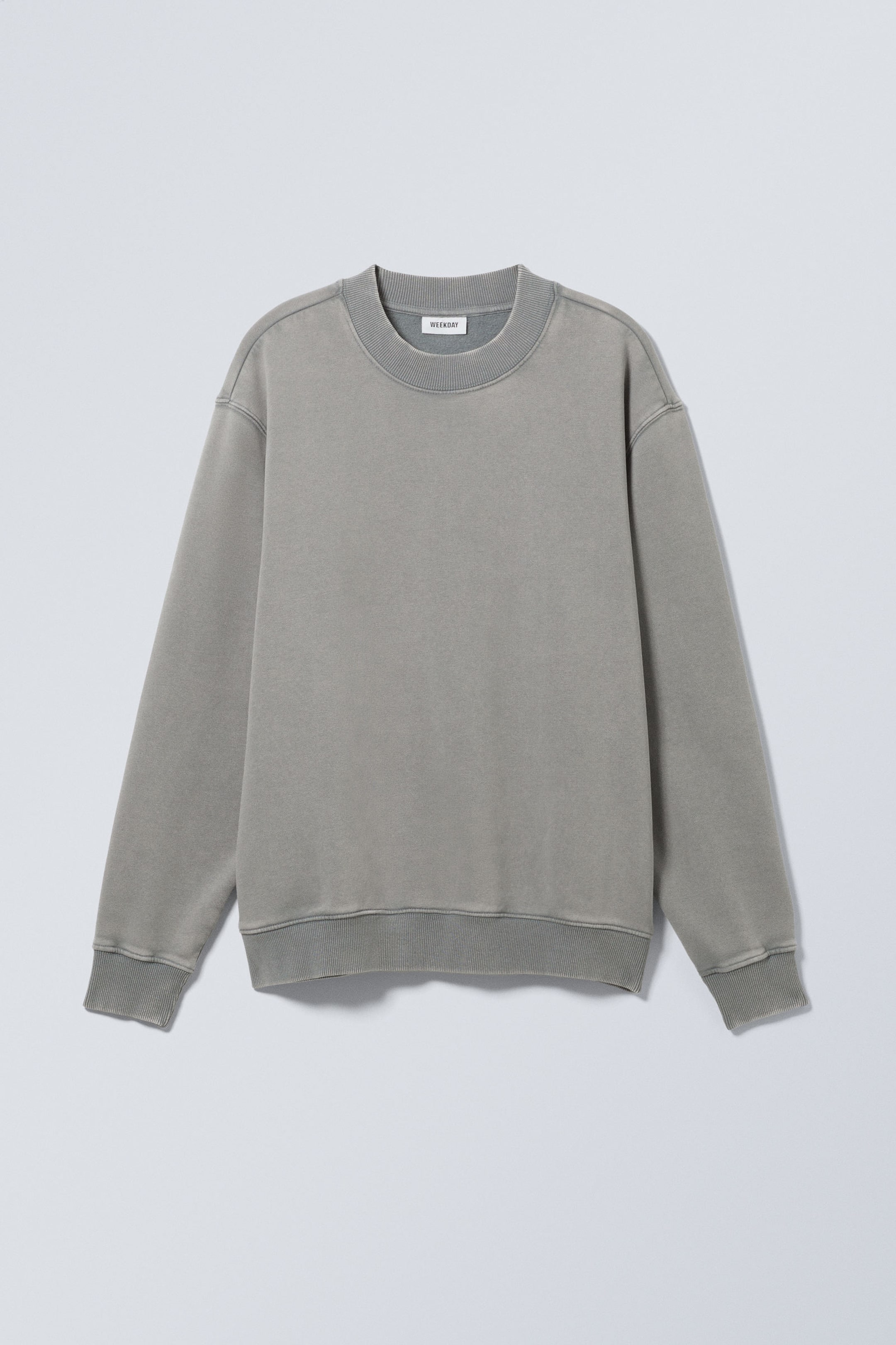 Tvättad Dimmig Grå - Sweatshirt med avslappnad passform - 1