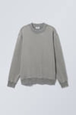 Washed Dusty Grey - Relaxed Heavyweight Sweatshirt - 0