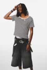 Black Web - Black - Dunno Loose Fit Carpenter Jorts - 4