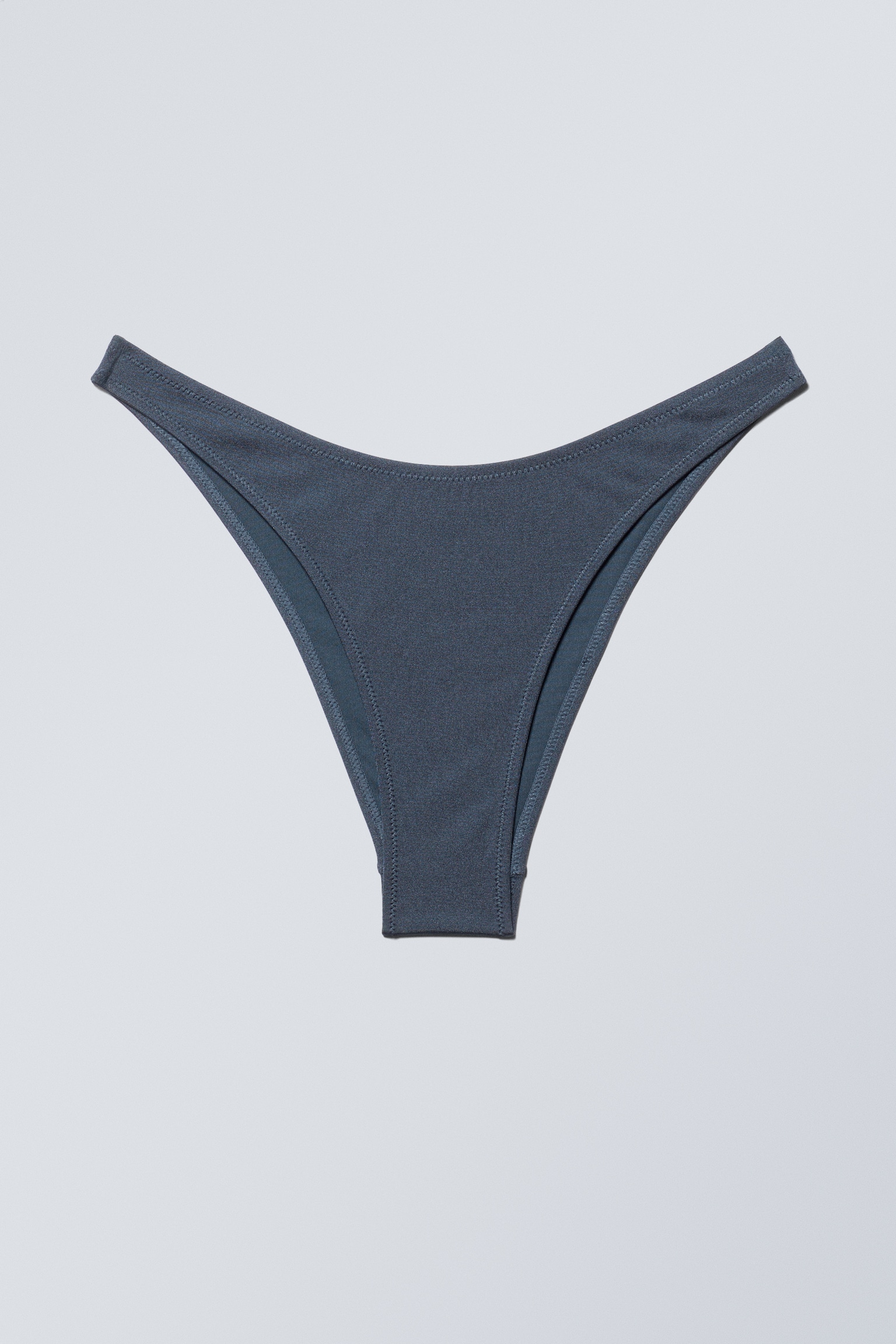 Brazilian Mini Bikini Bottom - Dark Blue/Black/Bright Orange - 2