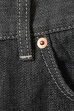 Schwarze Waschung - Sphere Low Waist Loose Straight Jeans - 1