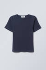 Mörkblå - Slim Fit T-shirt - 3