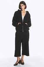 Svart - Standard zip-hoodie - 1