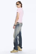 Sunset Blue – mørkeblå - Struggle bootcut-jeans med lavt liv og smal passform - 2