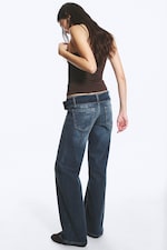 Tune Blue - Dunkelblau - Willow Low Waist Loose Flared Jeans - 4