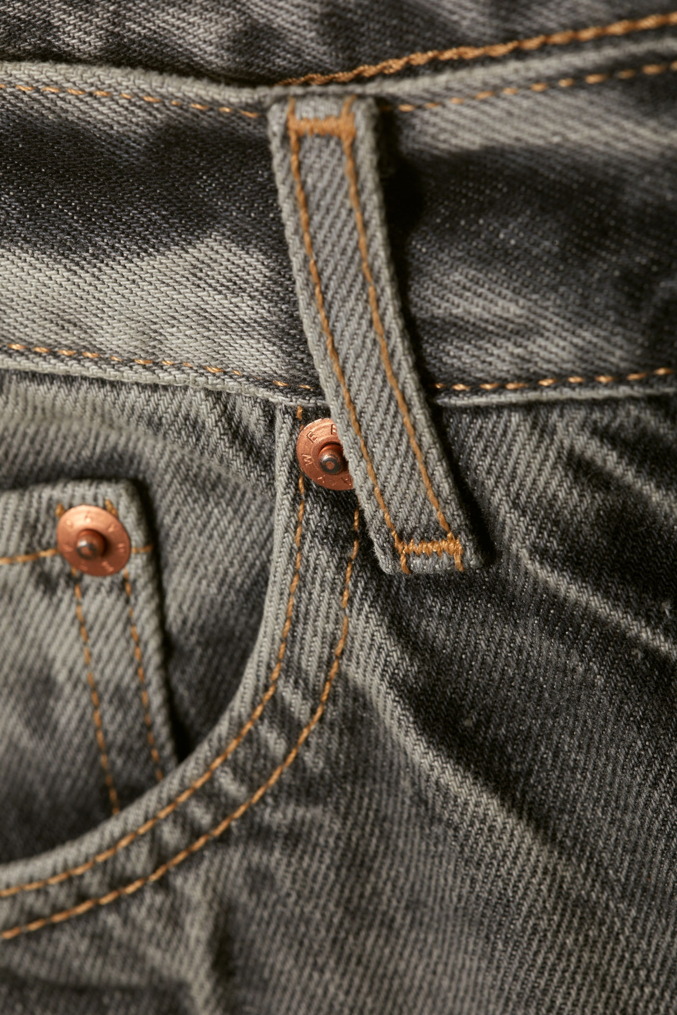 Canyon Grey - Medium Grey - Space Relaxed Straight Leg Jeans - 6