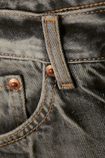 Canyon Grey - Mittelgrau - Space Mid Waist Relaxed Straight Jeans - 1