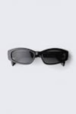 Black - Slide Curved Frame Unisex Sunglasses - 2