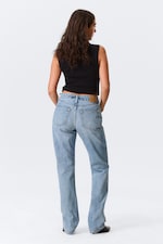 Eighteen Blue - Medium Blue - Laika Mid Rise Regular Straight Leg Jeans - 5