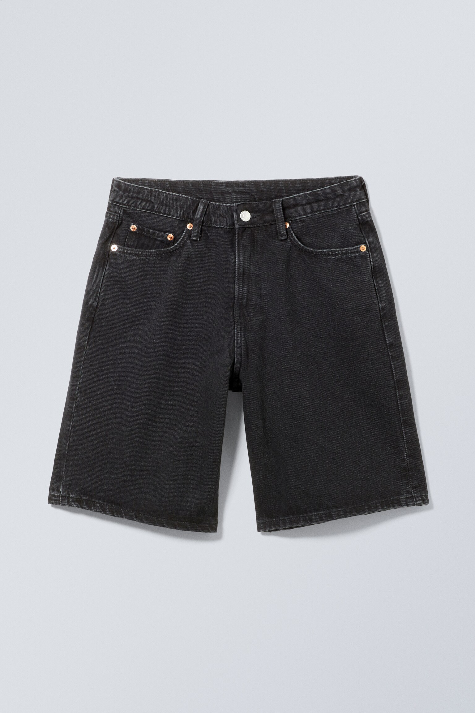 Monterey Low Rise Denim Shorts - Tuned Black