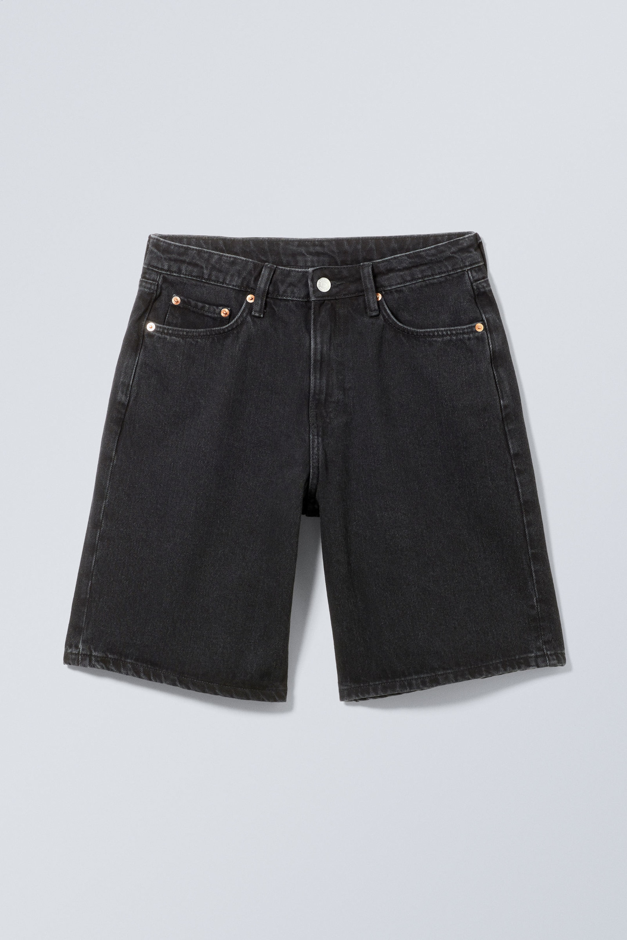 Tuned Black - Monterey Low Rise Denim Shorts - 3