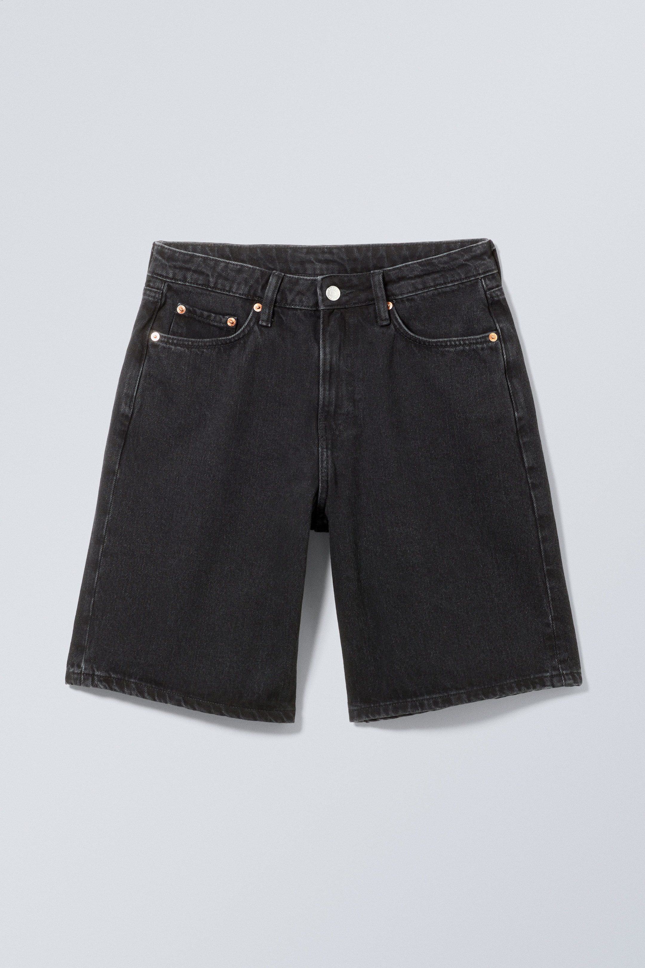Tuned Black - Monterey Low Rise Denim Shorts - 1
