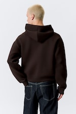 Dark Brown - Simon Scuba Zip Hoodie - 4