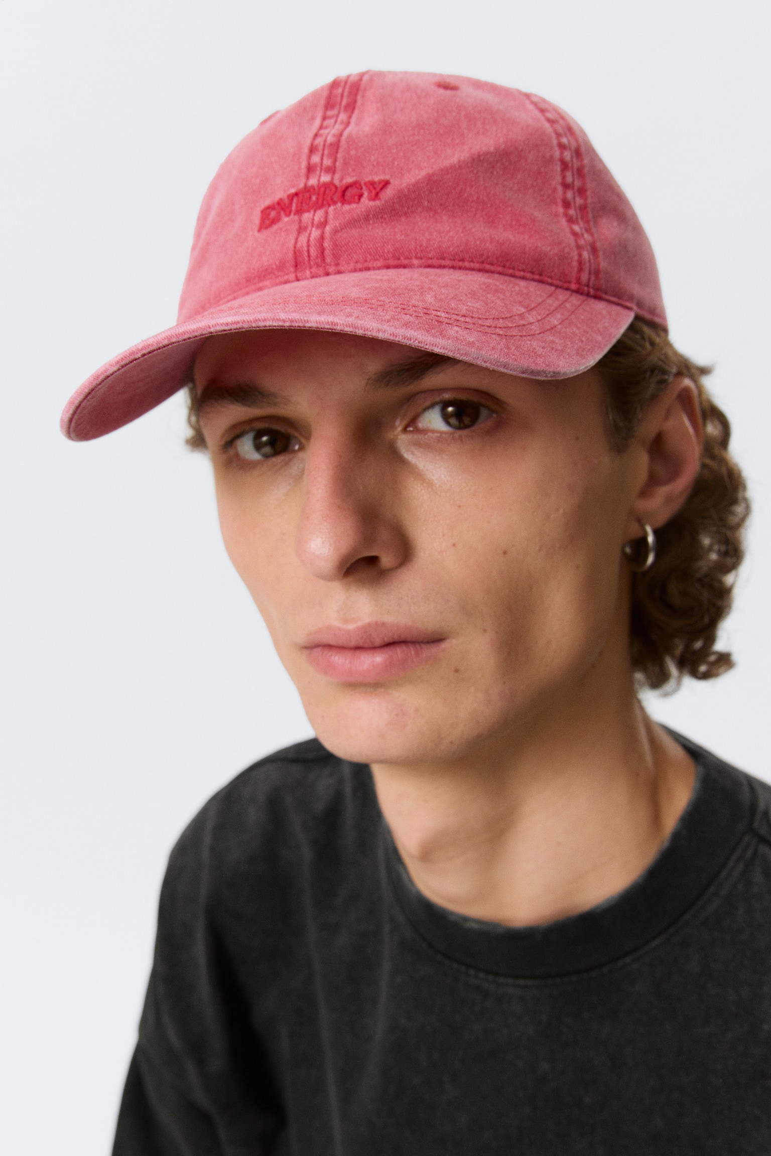 Cappellino da baseball - Rosso lavato - Energy - 3