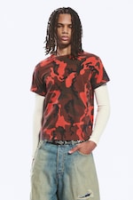 Red Camouflage - Shrunken Double Layered T-shirt - 2