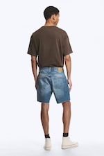 Radio Blue - Medium Blue - Space Relaxed Mid-thigh Denim Shorts - 3