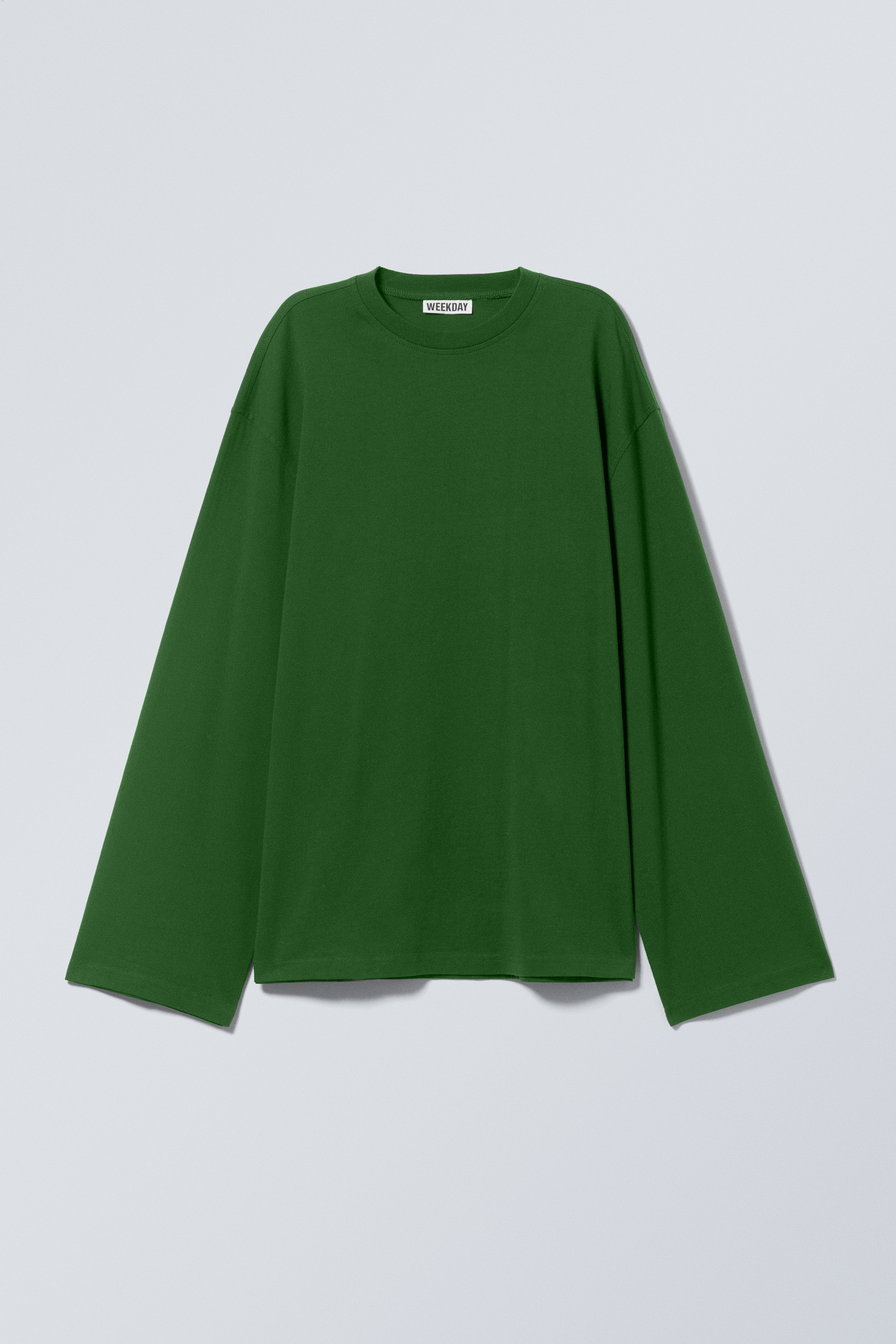 Visa större bild: En oversized långärmad t-shirt - Mörkgrön - DAM | H&M SE 4