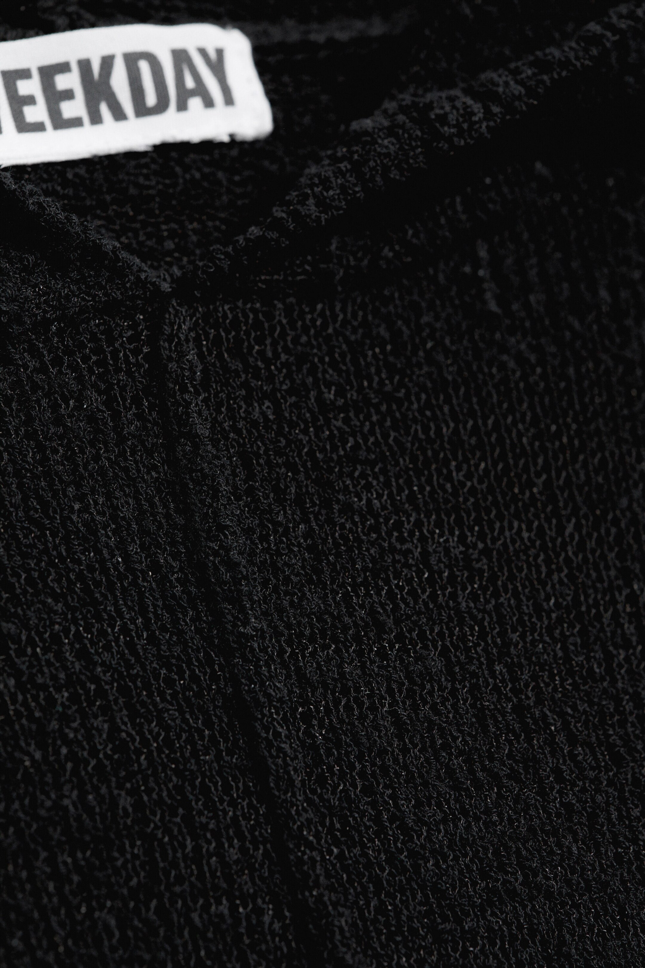 Zwart - Knitted Hoodie - 6