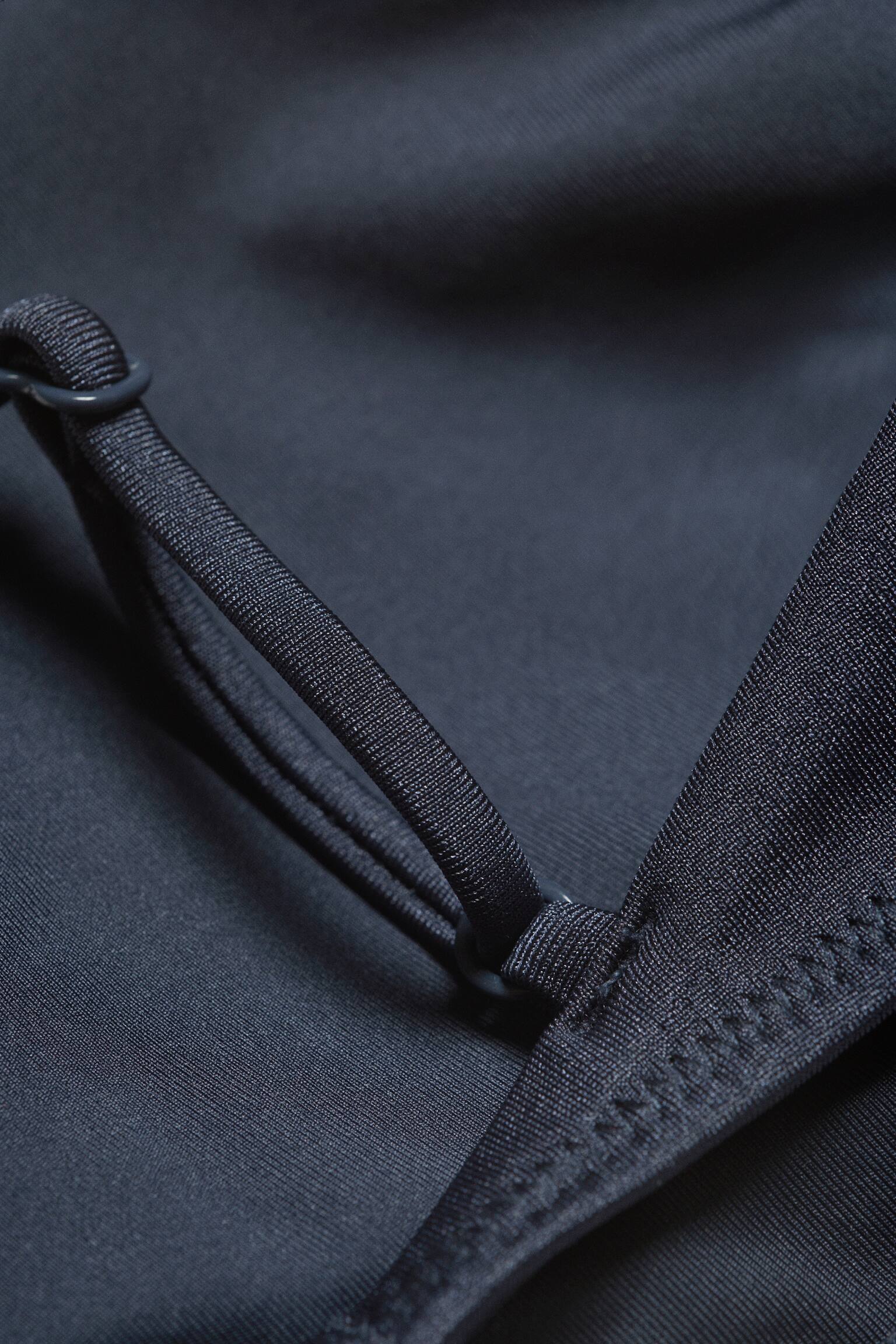 Bikini top so zaväzovaním na chrbte - Tmavomodrá - 6