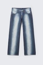 Blue Spray - Anti Low Waist Regular Straight Jeans - 0