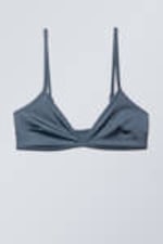 Blue Shimmer - Minimal Pullover Bikini Top - 3