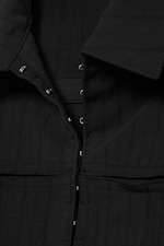 Black - Slim fit A-line Longsleeve - 1