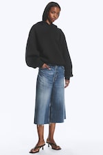 Black - Oversized Scuba Hoodie - 1