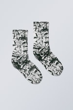 Dreifache Kritzelei - Bedruckte Sportsocken - 0